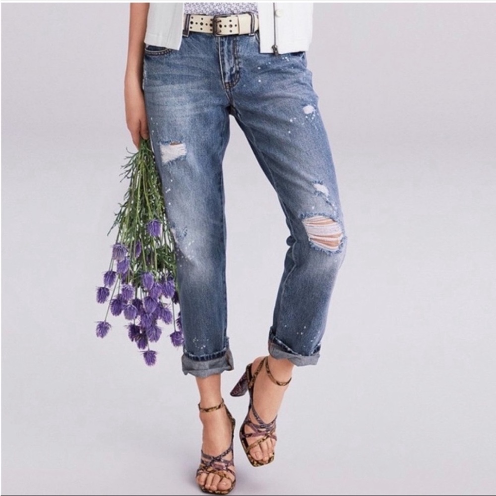 CAbi 100% Boyfriend Distressed Jeans - Style #5884 PO#224115